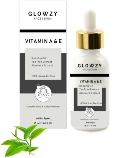 GLOWZY Face Serum – Vitamin A & E